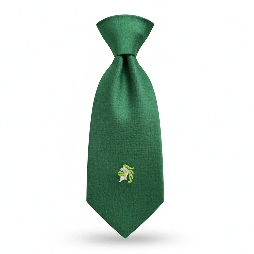 Suitmates Wembley‎ Green Necktie Embroidered Pattern Business Fashion